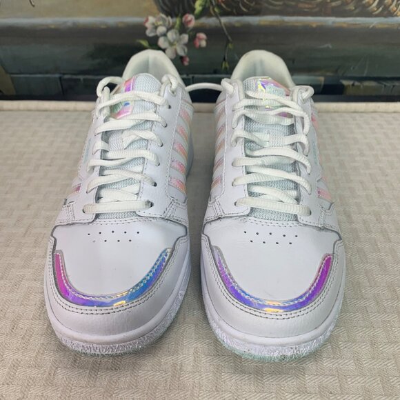K-Swiss Court Plaisades Womens Size 7.5 White & Iridescent Accents Sneakers - Picture 2 of 7